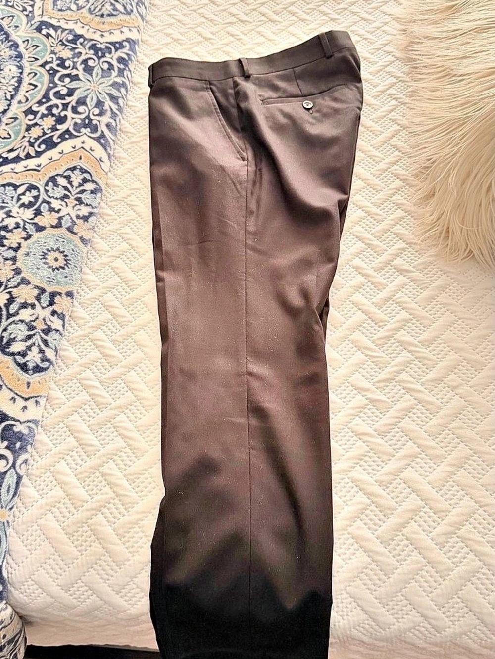 Kenneth Cole Reaction Straight Leg Pants in Black Waist 32W 30L Like New